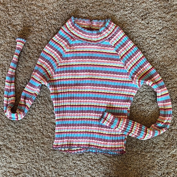 Free People Mirror Mock Neck Top - Picture 2 of 4